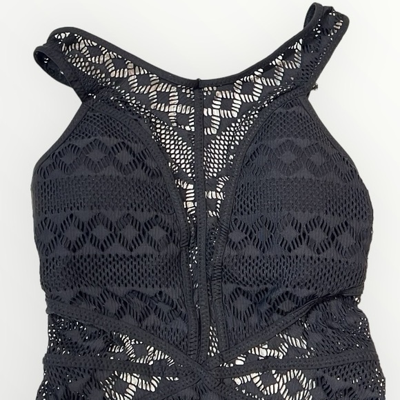 Becca High Neck Crochet One Piece - Picture 7 of 14